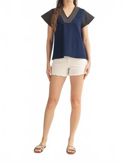 Jodifl Women's Slow Down Top In Navy In Blue