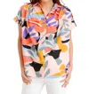 Jodifl Working Weekend Top In Funky Print In Multi