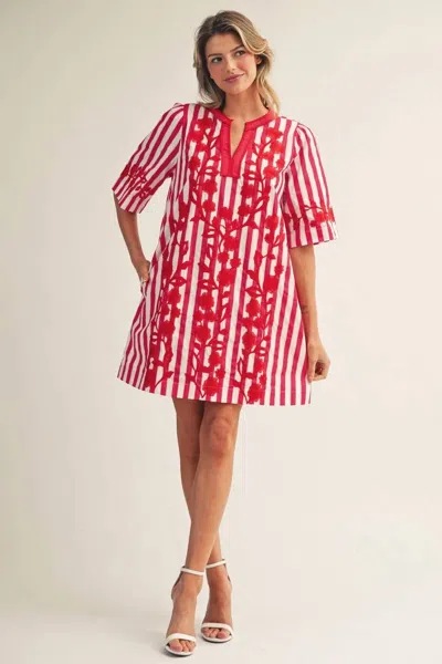 Jodifl Zoey Striped Dress In Multi