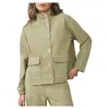 Jody Coyote Women's Utility Jacket In Artichoke In Green