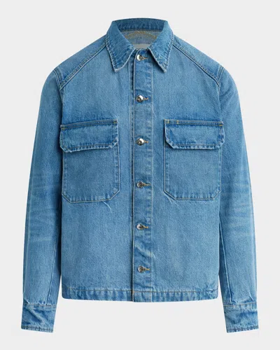 Joe & Apos;s Jeans Men & Apos;s Airborne Flap-pocket Denim Jacket In Blue
