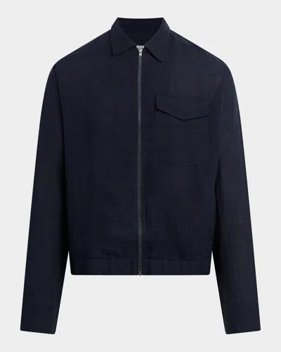Joe & Apos;s Jeans Men & Apos;s Linen Full-zip Blouson Jacket