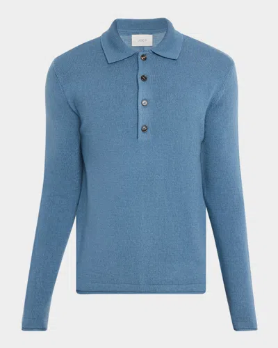 Joe & Apos;s Jeans Men & Apos;s Merino Wool Polo Sweater In Blue
