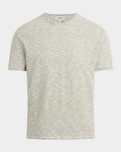 Joe & Apos;s Jeans Men & Apos;s The Stripe Short-sleeved T-shirt In Gray