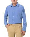 Joe & Bella Men's Adaptive Relaxed Fit Magnetic Button-down Shirt In Heathered Blue