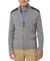 Joe & Bella Men's Adaptive Magnetic Zip-up Sweater In Heathered Grey