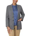 Joe & Bella Women's Adaptive Magnetic Button Cardigan In Heathered Grey
