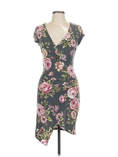 Pre-owned Joe & Elle Cocktail Dress In Gray