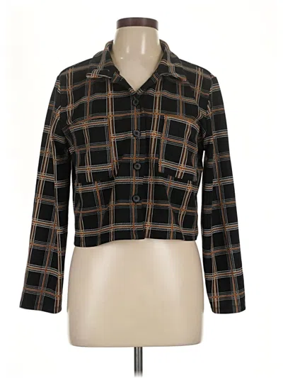 Pre-owned Joe B By Joe Benbasset 3/4 Sleeve Button Down Shirt In Black