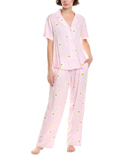 Joe Boxer 2pc Shirt & Pant Set In Pink