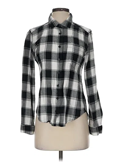 Pre-owned Joe Boxer Long Sleeve Button Down Shirt In Black