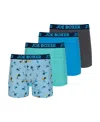 Joe Boxer Men's 4-pack Stretch Boxer Brief In Blue