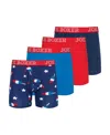 Joe Boxer Men's 4-pack Stretch Boxer Brief In Red