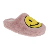 Joe Boxer Plush Mr Licky Womens Memory Foam Clog Slippers In Pink