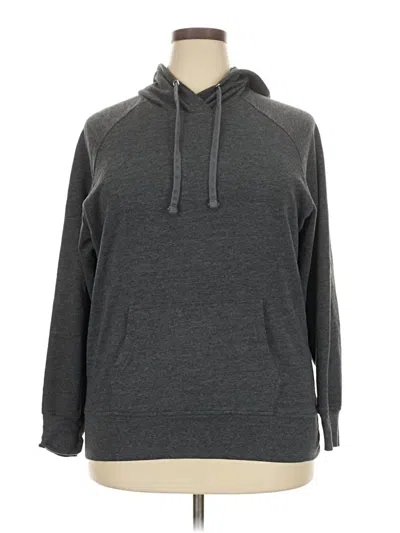 Pre-owned Joe Boxer Pullover Hoodie In Gray