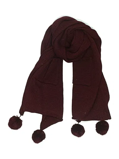Pre-owned Joe Boxer Scarf In Burgundy