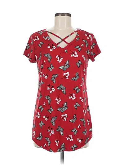 Pre-owned Joe Boxer Short Sleeve T-shirt In Red