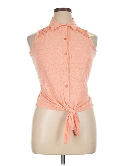 Pre-owned Joe Boxer Sleeveless Blouse In Orange
