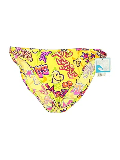 Pre-owned Joe Boxer Swimsuit Bottoms In Yellow