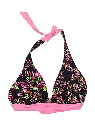 Pre-owned Joe Boxer Swimsuit Top Pink Print Pattern Swimwear