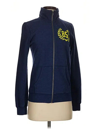 Pre-owned Joe Boxer Zip Up Hoodie In Blue