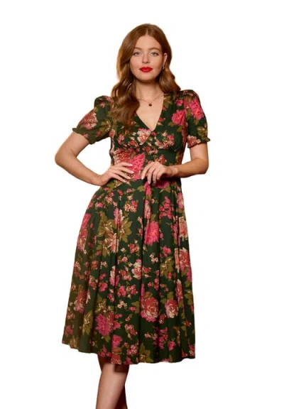 Joe Browns A-line Button Front Midi Dress In Multi