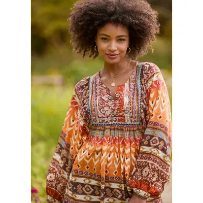 Joe Browns Blouson Sleeve Beaded Tunic In Multi