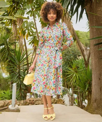 Joe Browns Cotton Midi Shirtdress In Multi