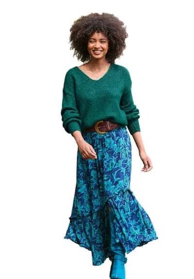 Joe Browns Crinkle Ruffle Maxi Skirt In Multi