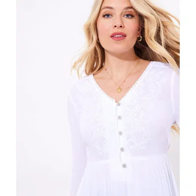 Joe Browns Crochet Crinkle Tunic In White