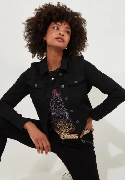 Joe Browns Essential Stretch Denim Jacket In Black
