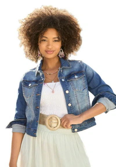Joe Browns Essential Stretch Denim Jacket In Blue