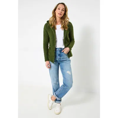 Joe Browns Fuzzy Button Front Hoodie In Transparent