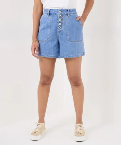 Joe Browns Mom Jean Shorts In Blue