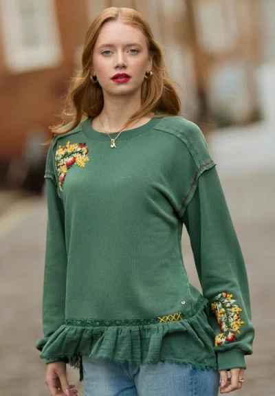 Joe Browns Peplum Blouse In Green