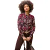 Joe Browns Sheer Button Front Blouse In Multi