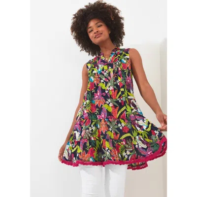 Joe Browns Sleeveless Tiered Tunic In Multi