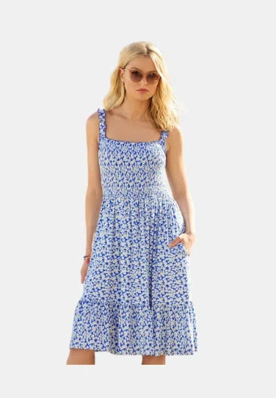 Joe Browns Square Neck Jersey Dress In Blue