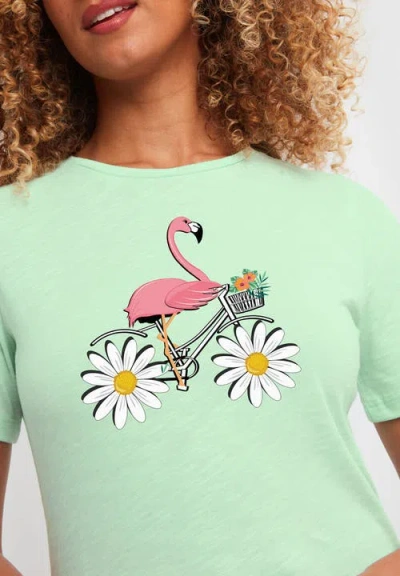 Joe Browns Stretch Cotton Graphic Tee In Green