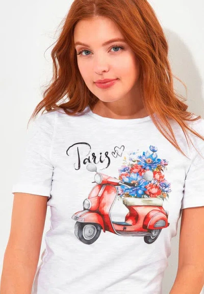 Joe Browns Stretch Cotton Graphic Tee In Neutral