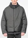 Joe Chia Sokka Padded Hooded Jacket In Gray