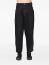 Joe Chia Windu Belt-loop Trousers In Black