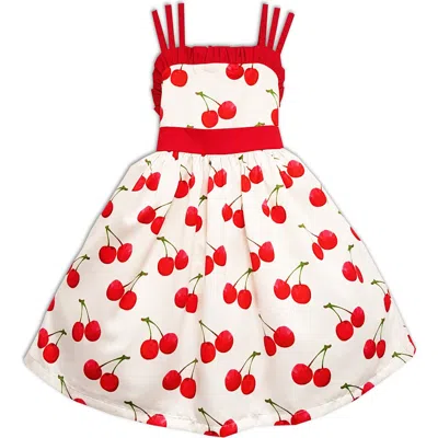 Joe-ella Kids' Cherry Print Dress In Multi