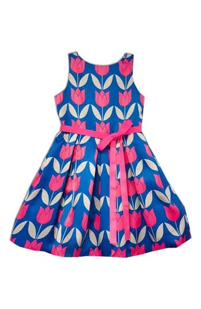 Joe-ella Kids' Colorful Print Party Dress In Multi