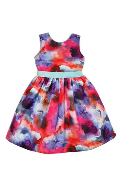 Joe-ella Kids' Colorful Sleeveless Dress In Multi