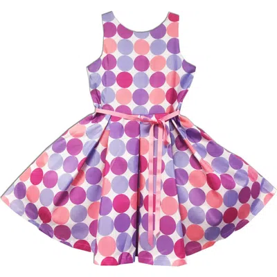Joe-ella Kids' Polka Dot Party Dress In Multi