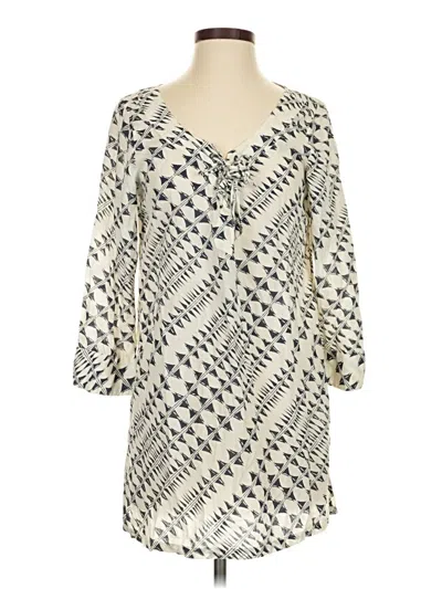 Pre-owned Joe Fresh 3/4 Sleeve Blouse In Ivory