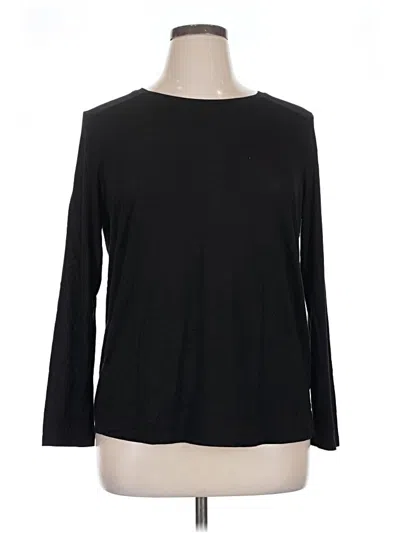 Pre-owned Joe Fresh 3/4 Sleeve T-shirt In Black