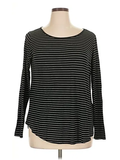 Pre-owned Joe Fresh 3/4 Sleeve T-shirt In Black