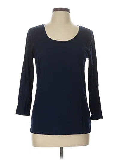 Pre-owned Joe Fresh 3/4 Sleeve T-shirt In Blue